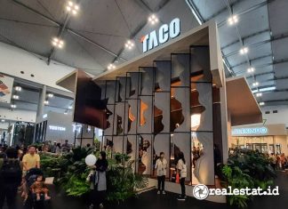 Booth TACO di Indobuildtech 2024-RealEstat.id-Adhitya Putra