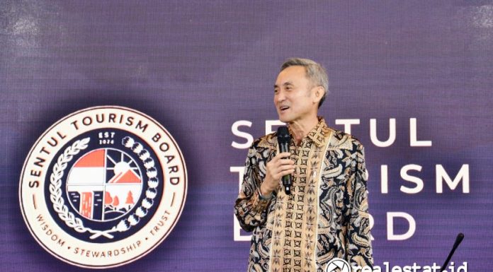 Eddy Sindoro, CEO PT Sentul City Tbk (BKSL) dalam acara peresmian 'Sentul Tourism Board' yang menjadi pusat pariwisata di kota Sentul City dan sekitarnya. (Foto: Dok. Sentul City)