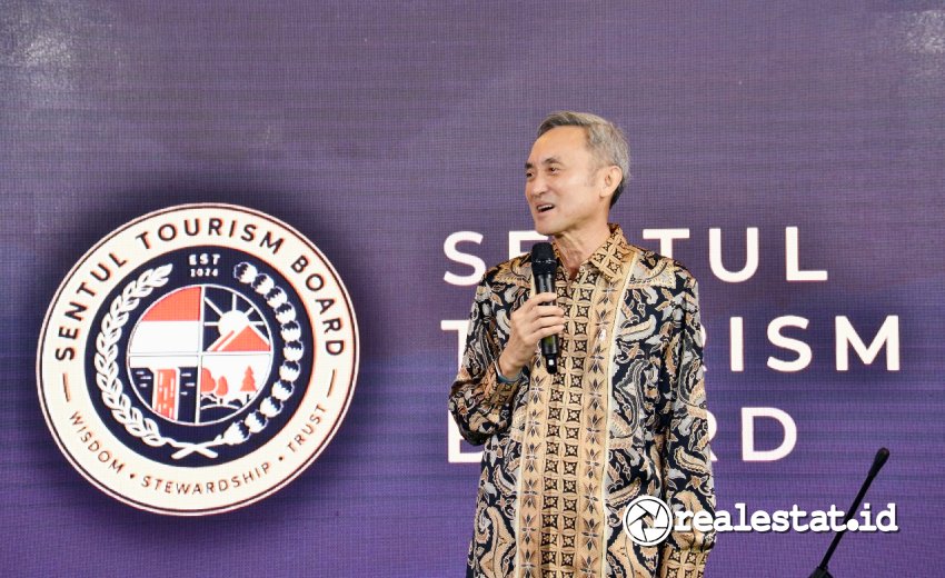 Eddy Sindoro, CEO PT Sentul City Tbk (BKSL) dalam acara peresmian 'Sentul Tourism Board' yang menjadi pusat pariwisata di kota Sentul City dan sekitarnya. (Foto: Dok. Sentul City)