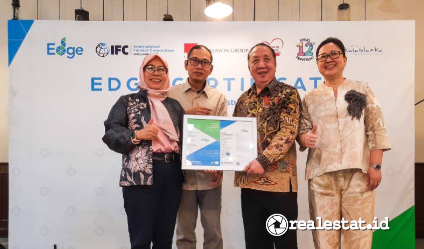 GBCI memberikan Sertifikasi EDGE pada pengelola mall Kota Kasablanka-RealEsat.id