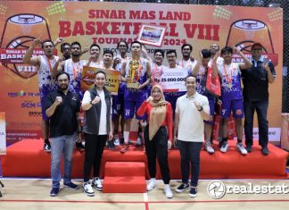 Juara I Sinar Mas Land Basketball Tournament 2024 realestat.id dok