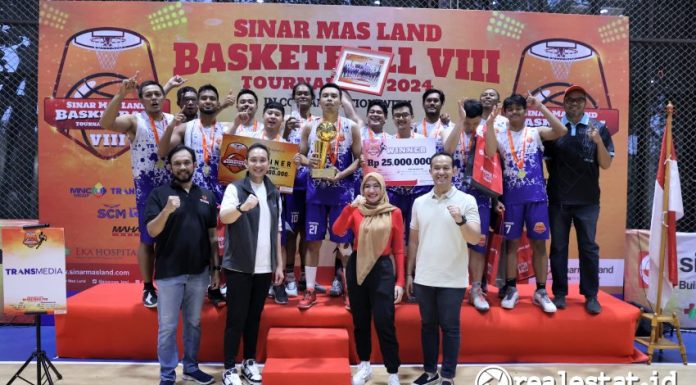 Juara I Sinar Mas Land Basketball Tournament 2024 realestat.id dok