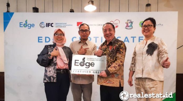 Kota Kasablanka Raih Sertifikasi EDGE Bangunan Hijau dari Green Building Council Indonesia atau GBCI-RealEstat.id