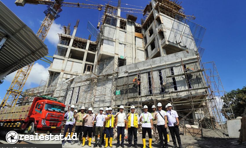 Progres pembangunan Rumah Susun (Rusun) ASN di Lombok Barat, NTB (Foto: Dok. Kementerian PUPR)