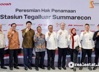 Peresmian Stasiun Tegalluar Summarecon Bandung realestat.id dok