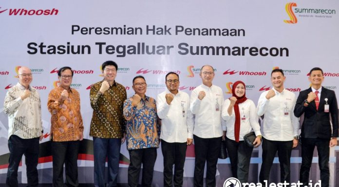 Peresmian Stasiun Tegalluar Summarecon Bandung realestat.id dok