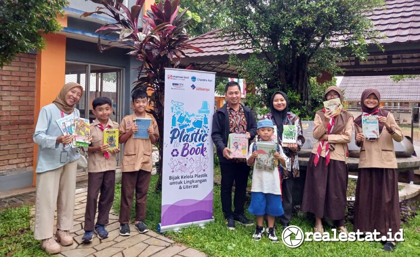 Program Plastic to Book diselenggarakan Sinar Mas Land sebagai bagian dari kegiatan CSR (Foto: Istimewa)