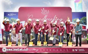 Arrayan Group menggelar prosesi groundbreaking proyek Runita di Villa Kencana Cikarang (Foto: Istimewa) 