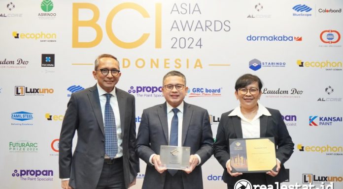 Predikat Top 10 Developers Awards dari BCI Asia Awards diboyong Paramount Land untuk kali ketiga secara berturut-turut, yakni pada tahun 2022, 2023, dan 2024. (Foto: Istimewa)