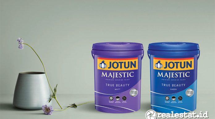 Ilustrasi daftar harga cat tembok Jotun 25 Kg atau 1 pail untuk eksterior dan interior. (Sumber: Jotun.com)