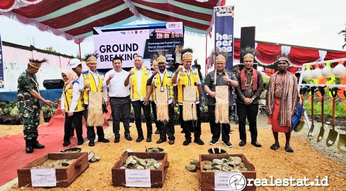 Groundbreaking Rusun ASN TNI AL DOB Papua Barat Daya, Kamis, 5 September 2025 (Foto: Mr. Risbul, Kementerian PUPR)