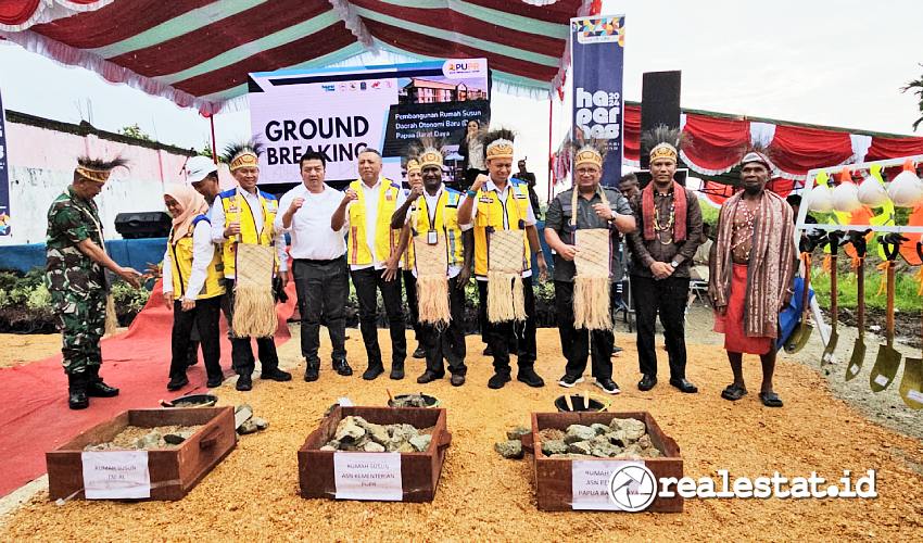 Groundbreaking Rusun ASN TNI AL DOB Papua Barat Daya, Kamis, 5 September 2025 (Foto: Mr. Risbul, Kementerian PUPR)