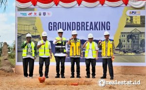 Groundbreaking Rusun Rusus ASN Papua Tengah dan Papua Selatan. (Foto: Dok. Mr. Risbul, Kementerian PUPR) 