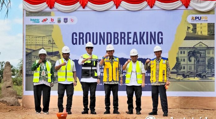 Groundbreaking Rusun Rusus ASN Papua Tengah dan Papua Selatan. (Foto: Dok. Mr. Risbul, Kementerian PUPR) 