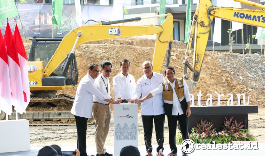 Diresmikan Joko Widodo, Plataran menghelat groundbreaking Teras Hutan Ibu Kota Nusantara  (Foto: Dok. Humas Otorita IKN)