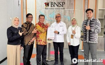 LSP Area Terima Lisensi SJJ dari BNSP Realestat.id dok