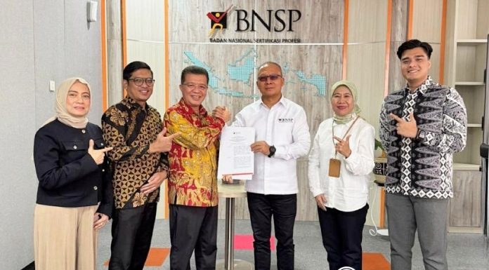 LSP Area Terima Lisensi SJJ dari BNSP Realestat.id dok