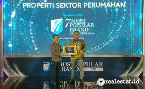 PP Properti sukses meraih Jawa Pos 7 Most Popular Brand of The Year 2024 di kategori Properti Sektor Perumahan (Foto: Istimewa)