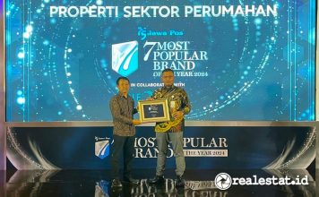 PP Properti PPRO Jawa Pos 7 Most Popular Brand of The Year 2024 Perumahan Realestat.id dok