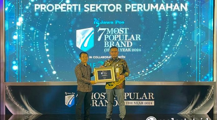 PP Properti PPRO Jawa Pos 7 Most Popular Brand of The Year 2024 Perumahan Realestat.id dok