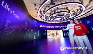 Penataan booth LG dalam gelaran IFA 2024 ini dibuat dengan sedemikian rupa hingga membuat pengunjung akan dapat merasakan teknologi Affectionate Intelligence atau AI. (Sumber: LG Indonesia)