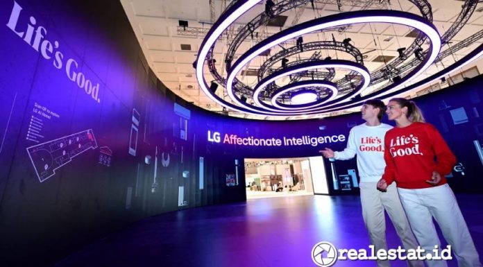 Penataan booth LG dalam gelaran IFA 2024 ini dibuat dengan sedemikian rupa hingga membuat pengunjung akan dapat merasakan teknologi Affectionate Intelligence atau AI. (Sumber: LG Indonesia)