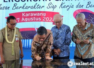 Peresmian SMK Sekolah Perguruan Cikini KIIC Karawang Realestat.id dok