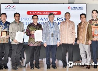 Signing Ceremony PT Sentul City Bank Ina Perdana KPR Secondary Realestat.id dok