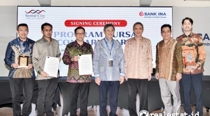 Signing Ceremony PT Sentul City Bank Ina Perdana KPR Secondary Realestat.id dok