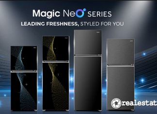 kulkas dua pintu terbaru Aqua Magic Neo Series-RealEstat.id