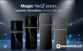 kulkas dua pintu terbaru Aqua Magic Neo Series-RealEstat.id