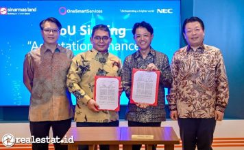 MOU Sinar Mas Land dan NEC Indonesia Adaptation Finance Realestat.id dok