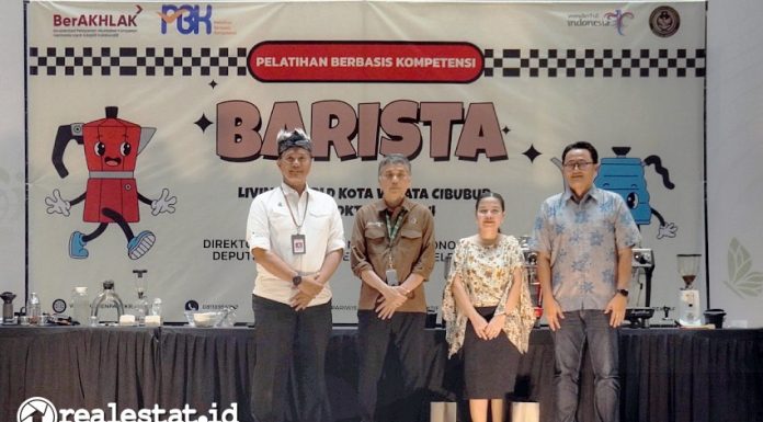 Pelatihan Barista Living World Kota Wisata Cibubur Kemenparekraf realestat.id dok