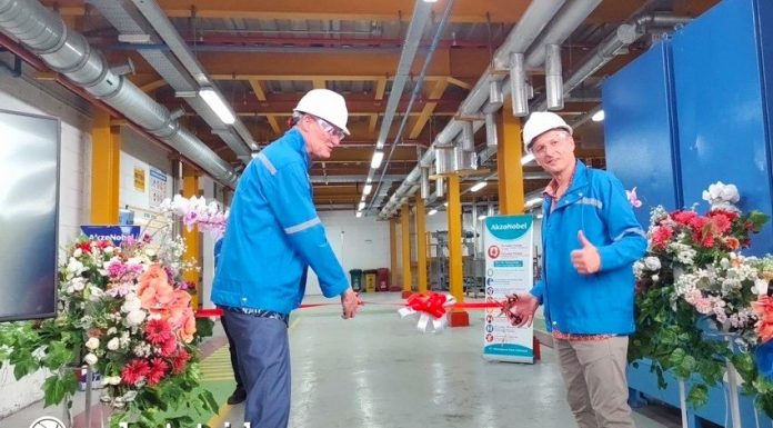 Peresmian produksi powder coatings di Pabrik AkzoNobel,  Cikarang (Foto: Istimewa)