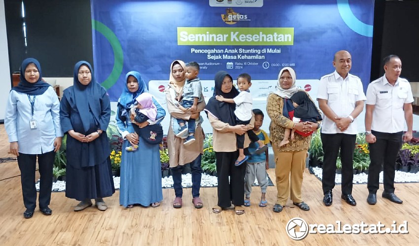 program GETAS Gerakan Sehat Atasi Stunting di President University Kota Jababeka Cikarang Realestat.id dok