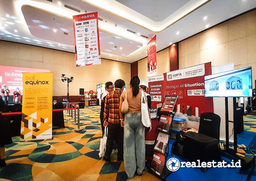 BCI Equinox 2024 Jakarta menampilkan 30 exhibitor yang menyuguhkan produk, material, dan teknologi terbaru untuk sektor konstruksi-RealEstat.id