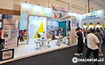 Booth Dulux Proefessional Pameran Konstruksi Indonesia 2024 realestat.id dok