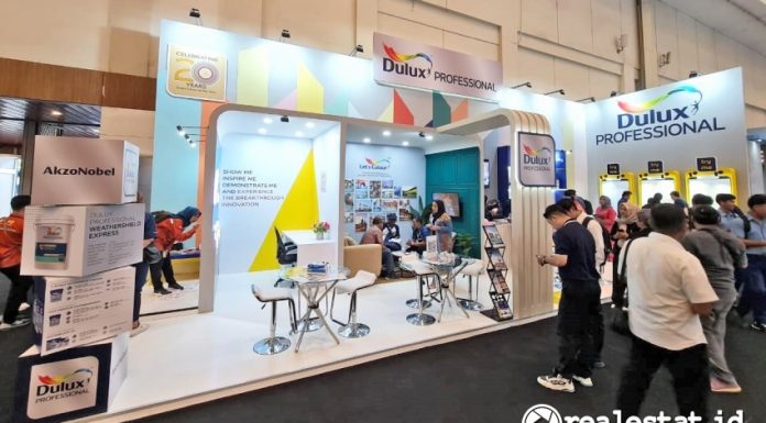 Booth Dulux Proefessional Pameran Konstruksi Indonesia 2024. (Foto: Istimewa)