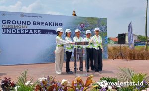 Seremoni groundbreaking underpass Giantara Serpong City, Senin, 11 November 2024. (Foto: Realestat.id/Anto Erawan) 