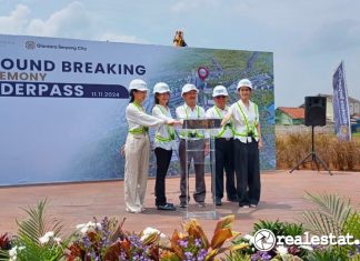 Giantara Serpong City Groundbreaking Underpass KRL Stasiun Cicayur Realestat.id dok