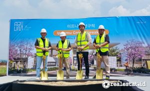 Prosesi groundbreaking Klaster Ipnamu di kawasan Areum Parc Bogor, Sabtu, 2 November 2024 (Foto: Realestat.id)