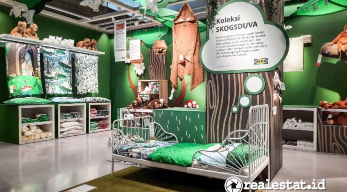 IKEA menghadirkan koleksi Skogsduva untuk menghidupkan imajinasi anak tentang hutan dan satwa liar di kamar tidur. (Foto: RealEstat.id/Adhitya Putra)