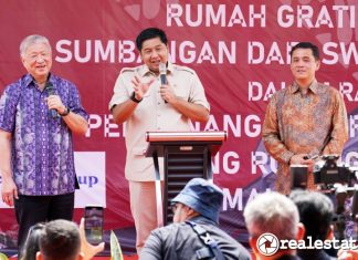 Menteri PKP Aguan Gerakan Nasional Gotong Royong Bangun Rumah Gratis untuk Rakyat Tangerang Realestat.id dok