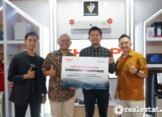 Sharp Bakti Untuk Negeri Bantu Pengungsi Erupsi Gunung Lewotobi di NTT Realestat.id dok