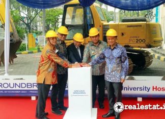 Groundbreaking President University Teaching Hospital Jababeka Residence Realestat.id dok