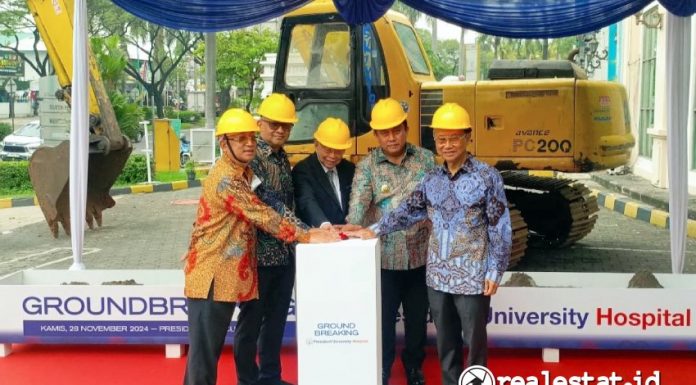 Groundbreaking President University Teaching Hospital. (Foto: Istimewa) 