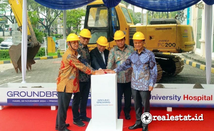 Groundbreaking President University Teaching Hospital. (Foto: Istimewa) 