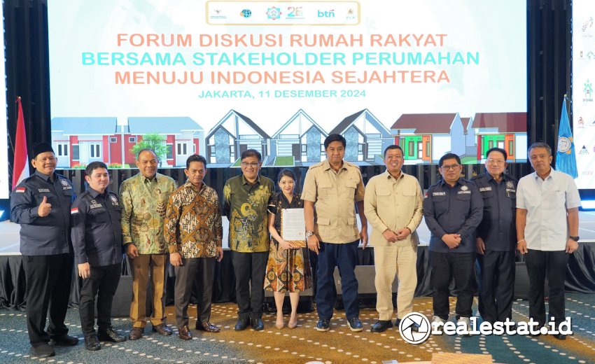 Peringatan Hari Ulang Tahun (HUT) ke-26 Asosiasi Pengembang Perumahan dan Permukiman Seluruh Indonesia (APERSI) sekaligus Forum Diskusi Rumah Rakyat Bersama Stakeholder Perumahan Menuju Indonesia Sejahtera di Jakarta, Rabu, 11 Desember 2024. (Foto: Kementerian PKP)