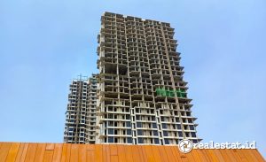 Progres pembangunan apartemen di Jakarta Selatan. (Foto: Dok.  Realestat.id)