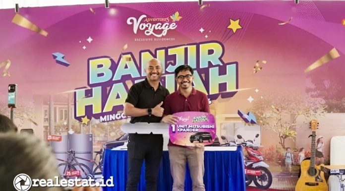 Penghuni Klaster Voyage, Paradise Serpong City yang menjadi pemenang satu unit Mitsubishi Xpander (Foto: Istimewa)